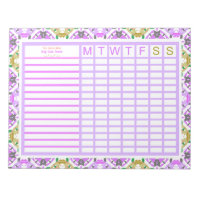 Mother’s Day Custom Purple Family Goals Tracker