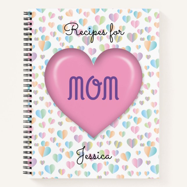 Mother’s Day Design Floral Elegant Notebook (Front)