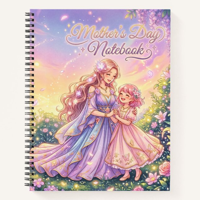 Mother’s Day Floral Spiral Notebook (Front)