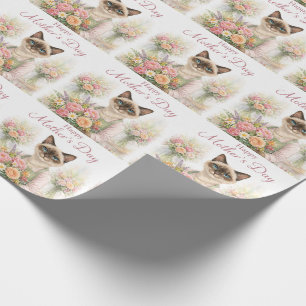 Mother’s Day Florist Cat  Wrapping Paper