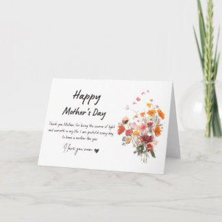 Mother’s Day Flower Bouquet Greeting Card