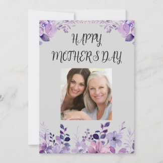 Mother’s Day Flowers Flat Holiday Card