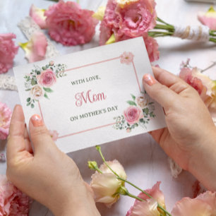 Mother’s Day For Mum Scripture Watercolor Floral  Holiday Card