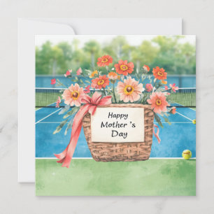 Mother' s Day for Tennis Player Holiday Card