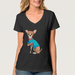 Mother S Day  Funny Dog Chihuahua I Love Mum Tatto T-Shirt