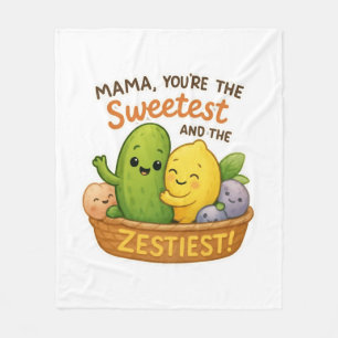 Mother’s Day Gift for Mum Funny Cute Design  Fleece Blanket