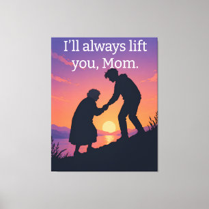 Mother’s Day Gift Mum Quote Canvas Wall Art