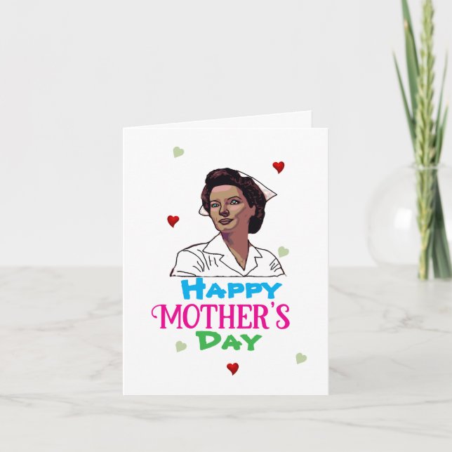 Mother’s Day greeting for nurses  Card (Front)