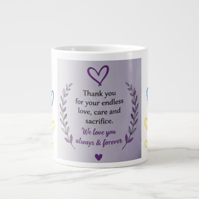 Mother’s Day Heart Pattern Mug (Front)