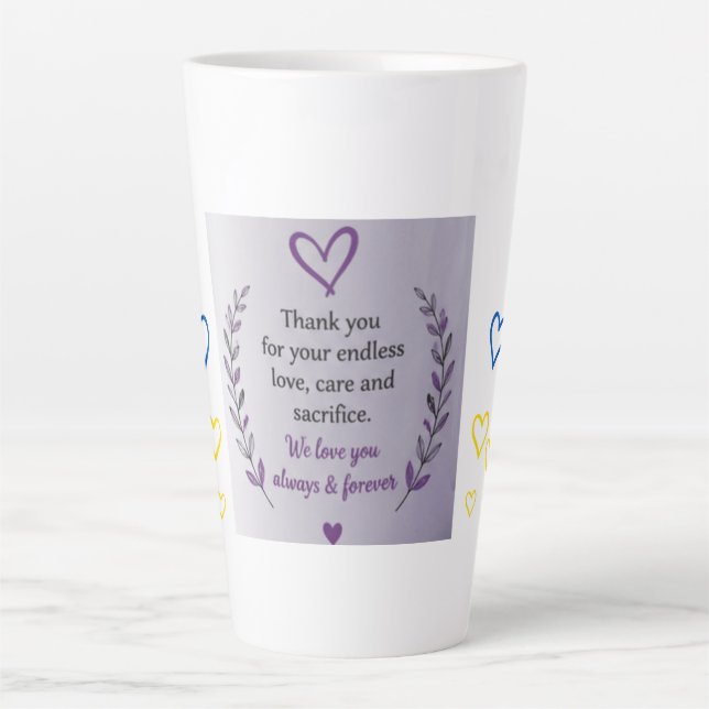 Mother’s Day Heart Pattern Mug (Front)