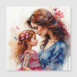 Mother’s Day Hug in Watercolor Floral Style