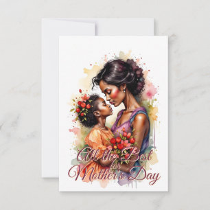 Mother’s Day Love Art in Watercolor Style