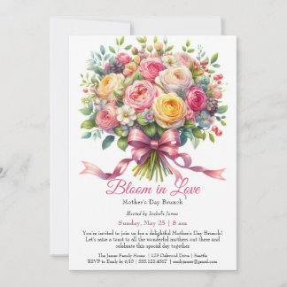 Mother’s Day party - Bloom in love Invitation