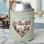 Mother’s Day Photo Collage Heart Family Picture  Can Cooler<br><div class="desc">Keep drinks cold while celebrating Mum with a personalised can cooler featuring a heart-shaped family photo collage and “We love you Mummy” message. This custom Mother’s Day sleeve is a fun gift for moms,  grandmas,  and mother figures.</div>
