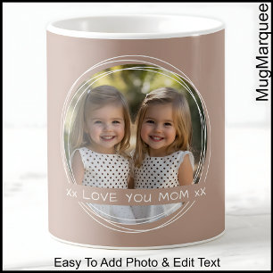 Mother’s Day Photo & Message Mug Brown C88