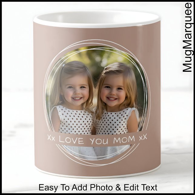 Mother’s Day Photo & Message Mug Brown C88  (Creator Uploaded)