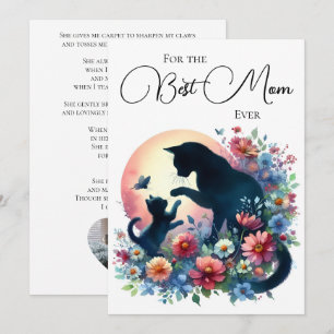 Mother’s Day Poem, Best Mum Ever, From The Cat Fun Holiday Card