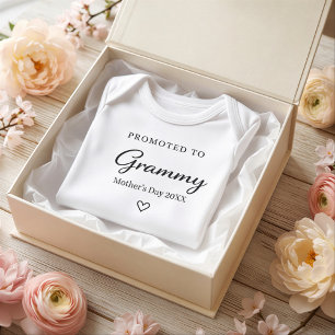 Mother’s Day Pregnancy Reveal Gift for Grammy Baby Bodysuit