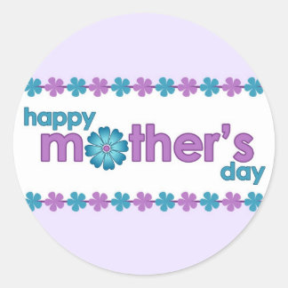 Mother’s Day Purple Spring Flowers Sticker
