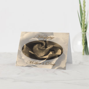 Mother’s Day Rose in Sepia Card