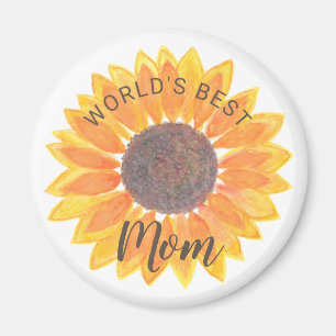 Mother’s Day Sunflower World’s Best Mum Magnet