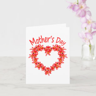 Mother’s Day - Tulip Heart - Illustration    Card