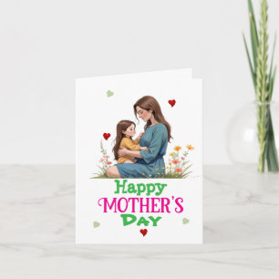 Mother’s Day with single mum  Card