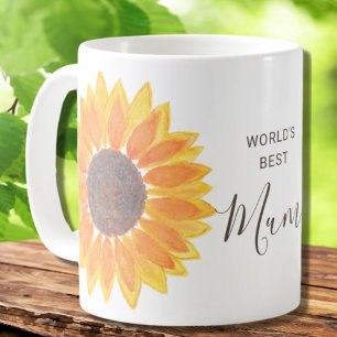 Mother’s Day Yellow Sunflower World’s Best Mom Coffee Mug