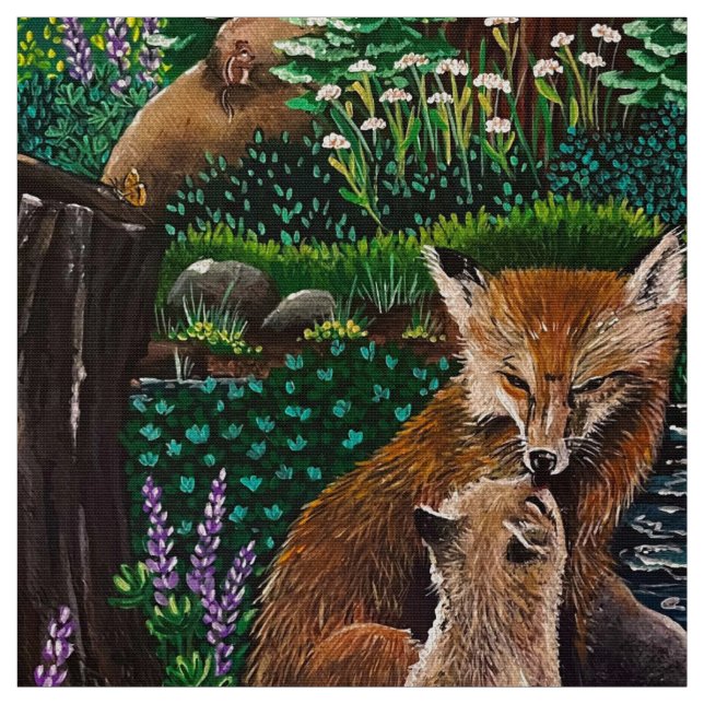 Mother’s Love Fox Fabric (Swatch)