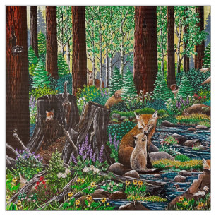 Mother’s Love Fox Fabric