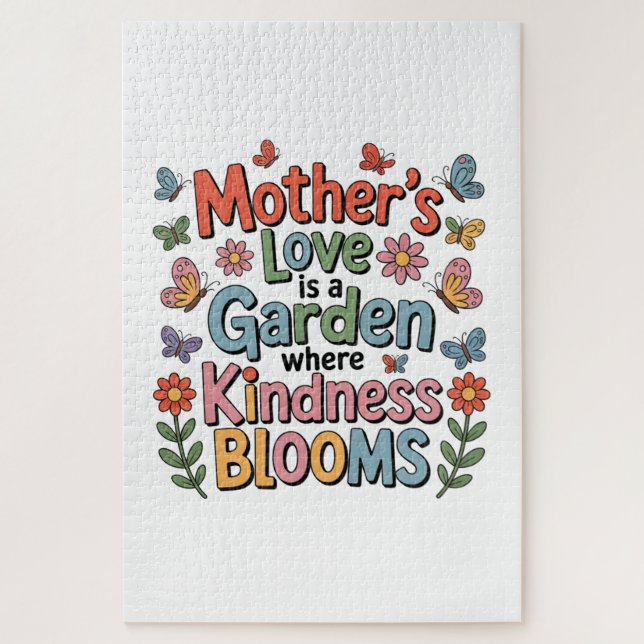 Mother’s Love Is A Garden Where Kindness Blooms Jigsaw Puzzle (Vertical)