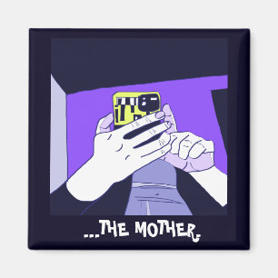 Mother’s Mobile Hands Violet Avocado White Magnet