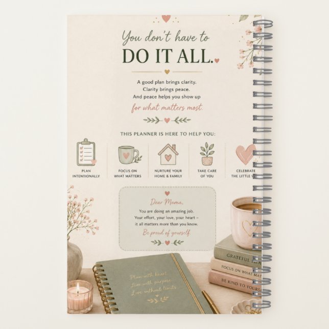 Mother’s Planner Notebook (Back)
