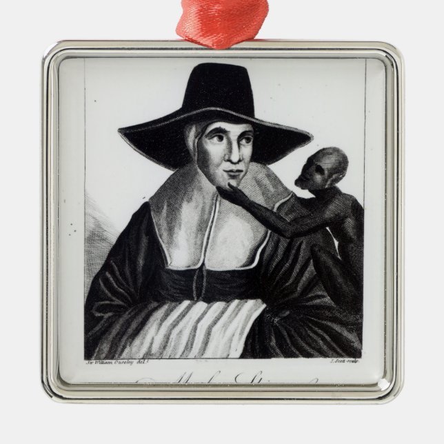 Mother Shipton, engraved by John Scott, 1804 Metal Tree Decoration (Front)