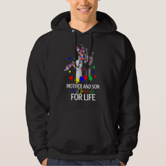 Mother Son Best Friends For Life Autism Support Mo Hoodie