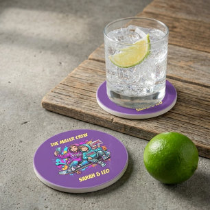 Mother & Son Graffiti Coaster