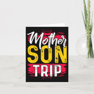 Mother Son Trip Shirt Summer Family Vacation Trip  Card