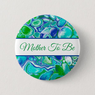 Mother To Be   Boy's  Baby Shower    Button
