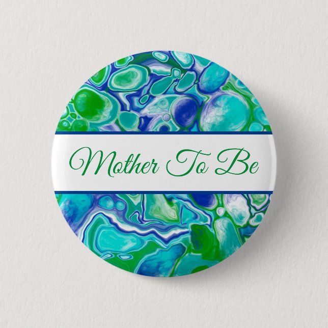 Mother To Be | Boy's  Baby Shower    Button (Front)