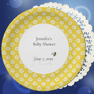Mother-to-Bee Baby Shower  Paper Plate