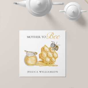 Mother to bee gender neutral minimal baby shower napkin