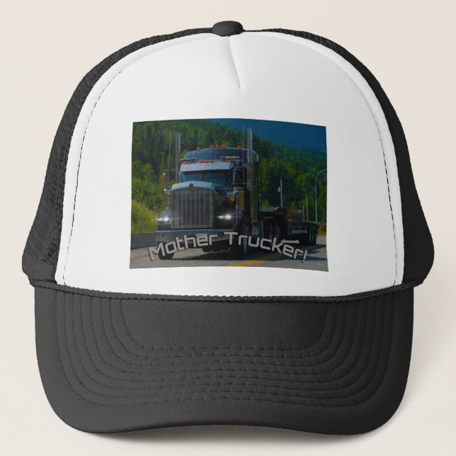 Mother Trucker! Female Driver Series Trucker Hat (Front)