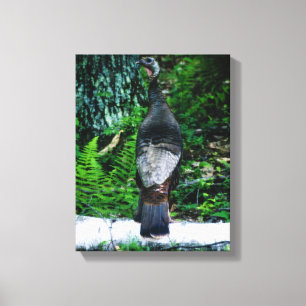 Mother Turkey Wrapped Canvas
