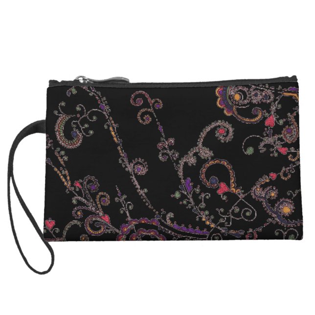 Mother Universe Tattoo Design Black Clutch (Back)