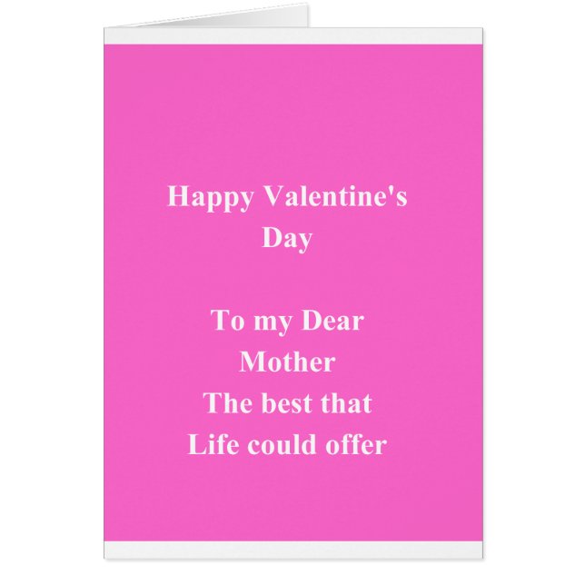 Mother Valentine's day (Front)