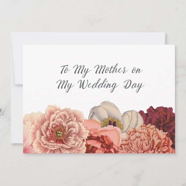 Mother Wedding Day Thank You Card (Front)
