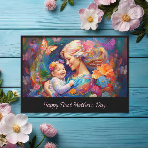 Mother with Baby Girl First Mother's Day Card