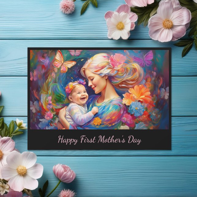 Mother with Baby Girl First Mother's Day Card (Creator Uploaded)