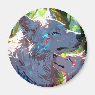 MOTHER WOLF AFFECTION MAGNET