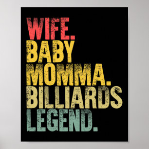Mother Women Funny Shirt Wife Ba Poster